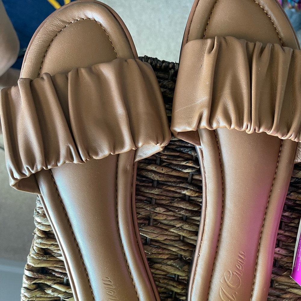 J.Crew leather sandals size 12 brand new